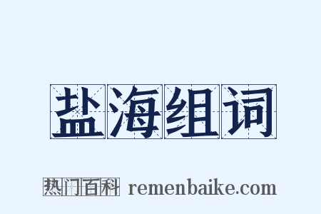 盐海组词是什么意思的图片